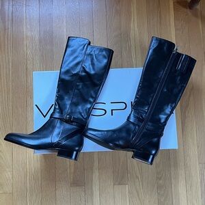 NEW IN BOX Via Spiga Prish Leather Riding Boot